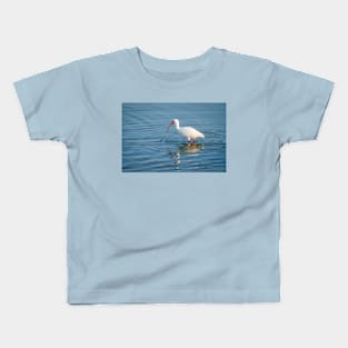 White Ibis Foraging In the Wetlands Kids T-Shirt